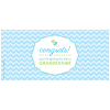 Congrats, You're Going To Be A Grandfather – Pregnancy Reveal Wine Label PDF Download in Blue for Boy - Image 3