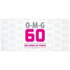 OMG 60 – 60th Birthday Wine Label PDF Download in Pink & Gray - Image 3