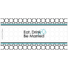 Eat, Drink & Be Married – Wedding & Engagement Wine Label PDF Download in Turquoise - Image 3