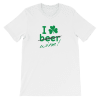 I Shamrock Wine – St. Patty’s Day Short-Sleeve Unisex T-Shirt in White