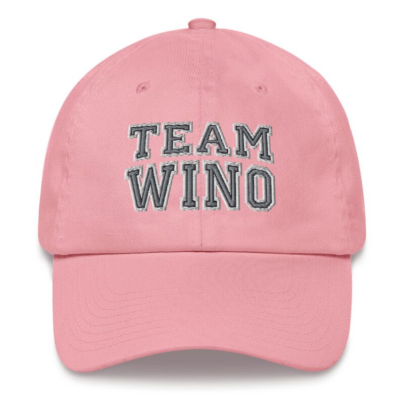 Team wino pink baseball cap